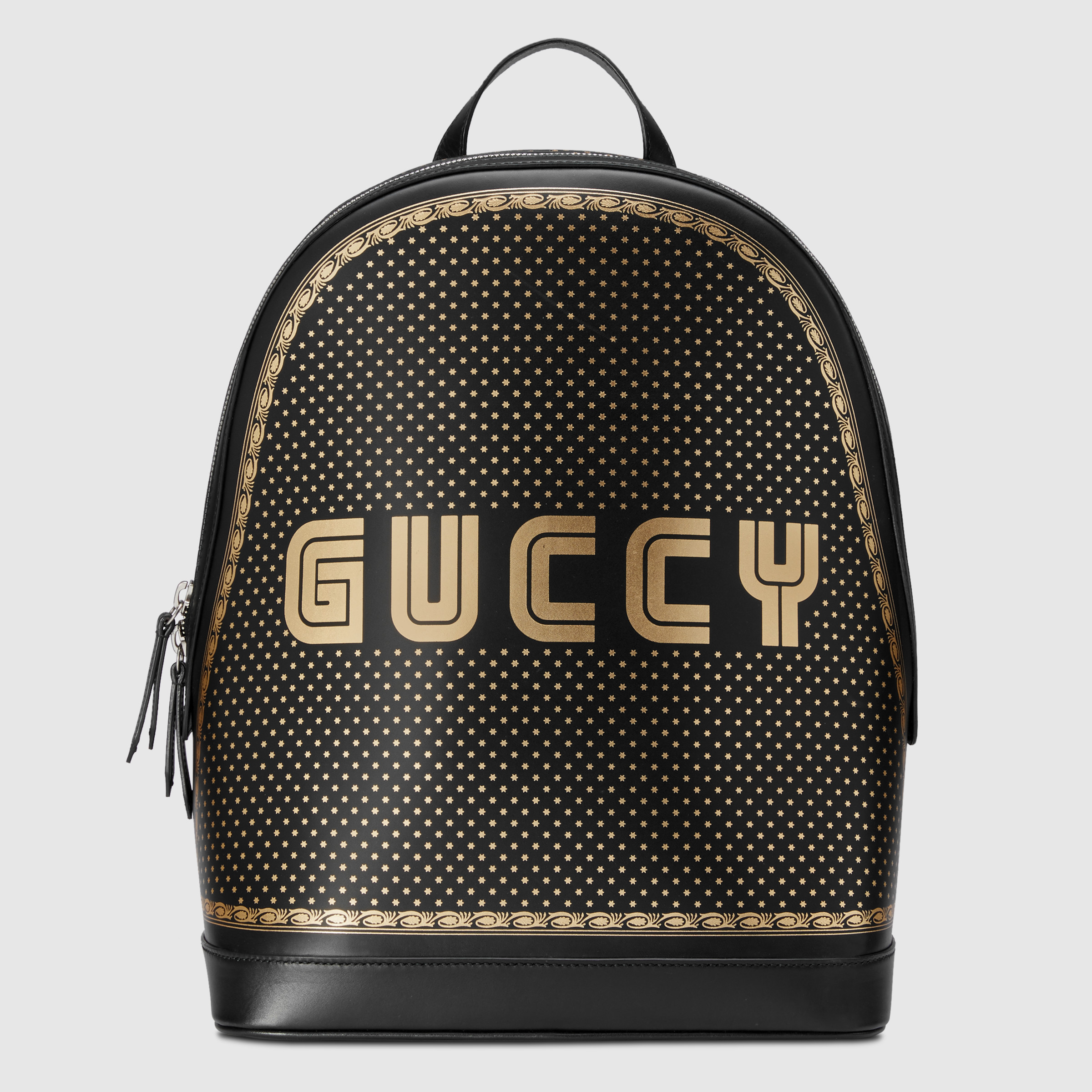 guccy中号背包_黑色皮革 | gucci中国官网