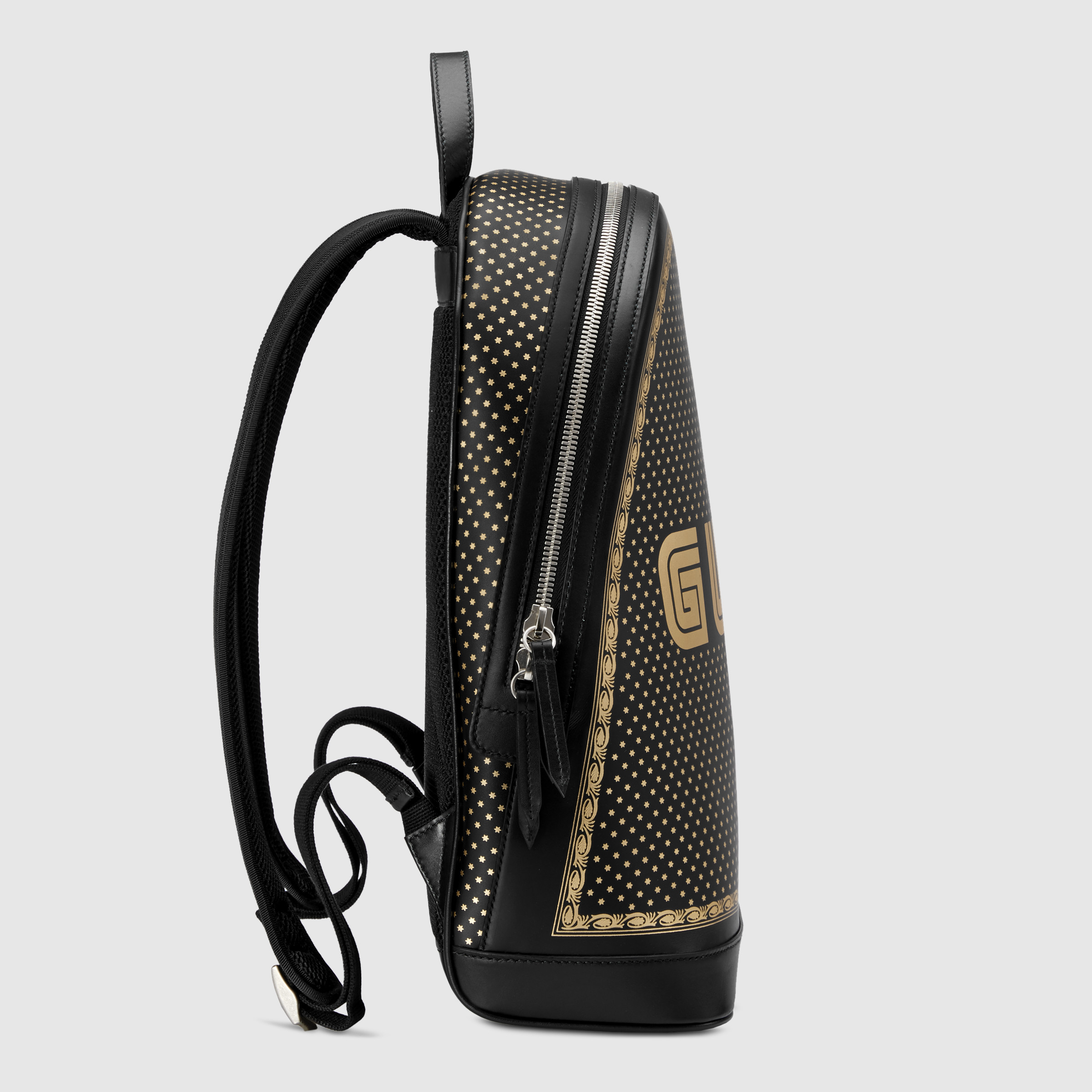 guccy中号背包_黑色皮革 | gucci中国官网