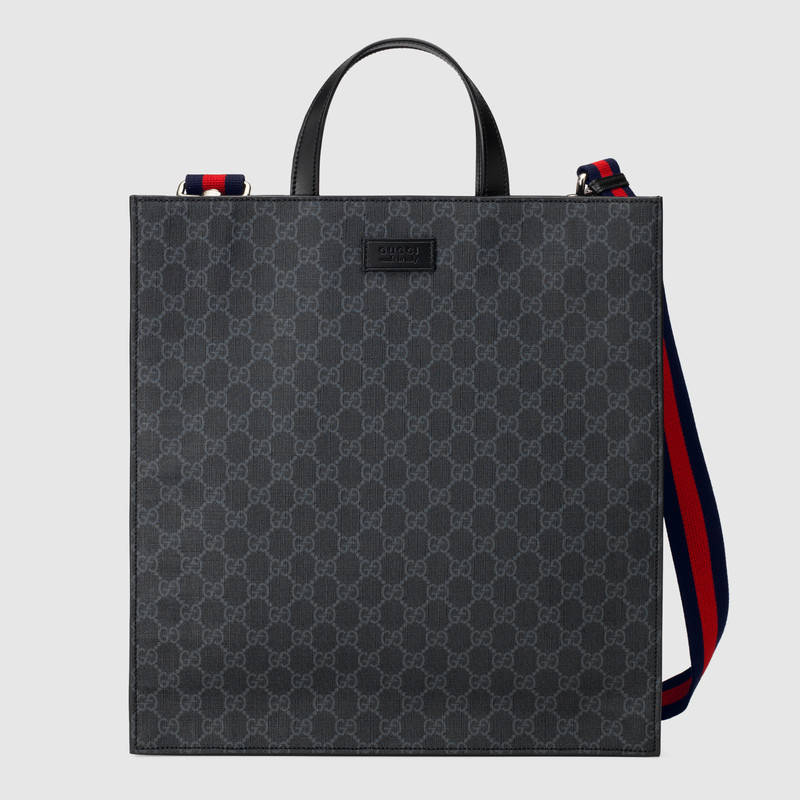 Gucci Gg Supreme Tote Bag In Black | ModeSens