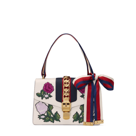 sylvie系列小号刺绣手袋