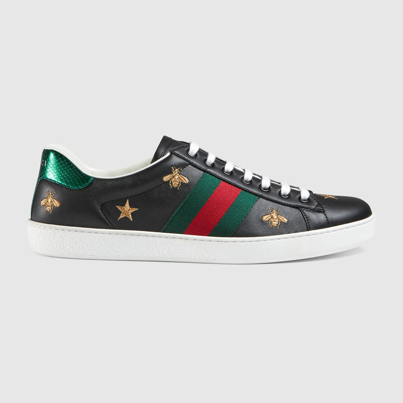 gucci中国官网 gucci ace刺绣运动鞋386750 a38f0 1079_海淘网