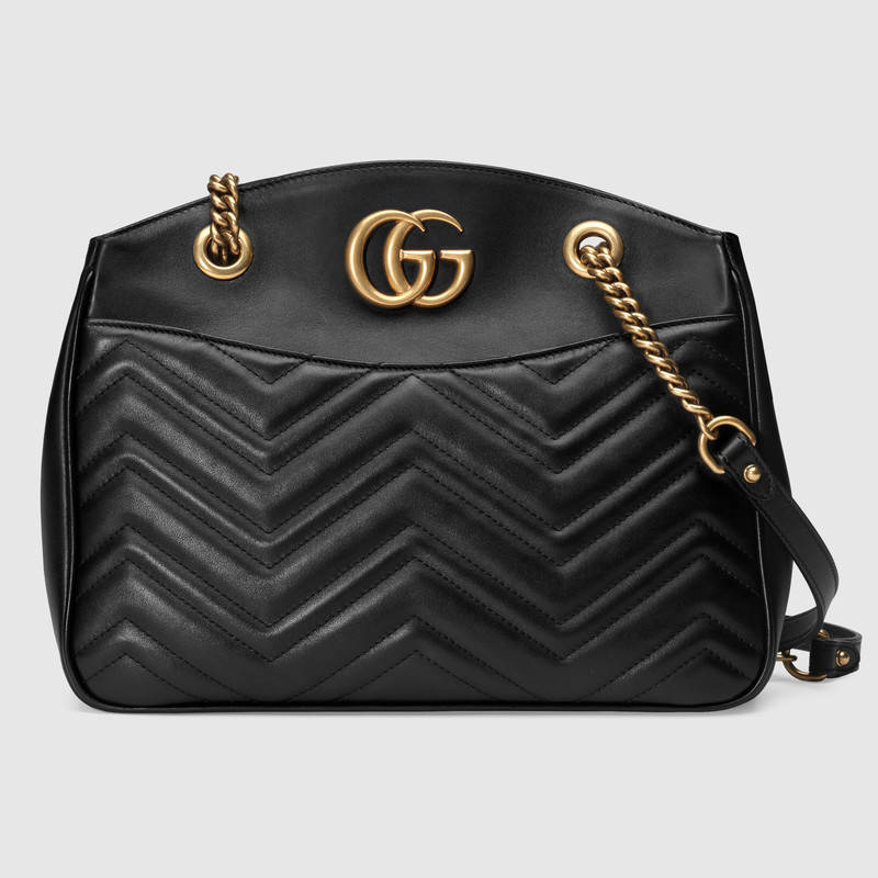 GUCCI Gg Marmont 2.0 Medium Quilted Shoulder Bag, Black | ModeSens