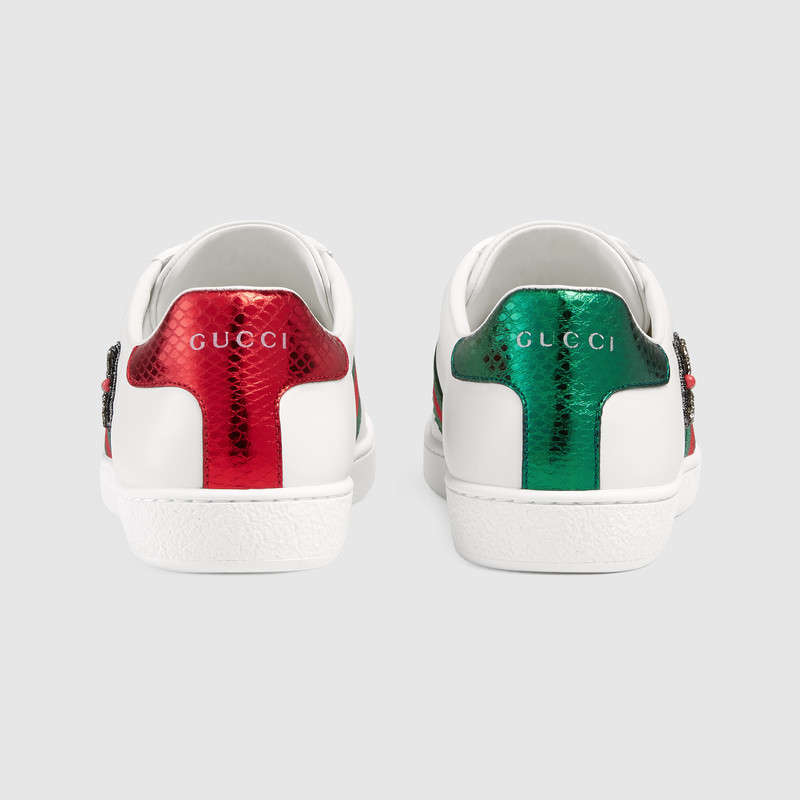 GUCCI WHITE BLEEDING ARROW ACE SNEAKERS | ModeSens