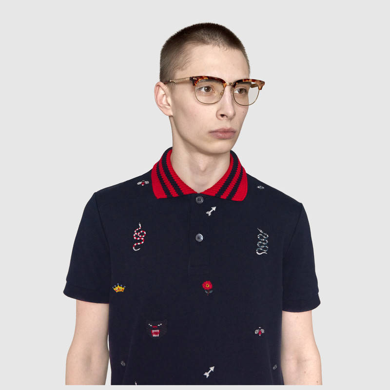 gucci panther polo