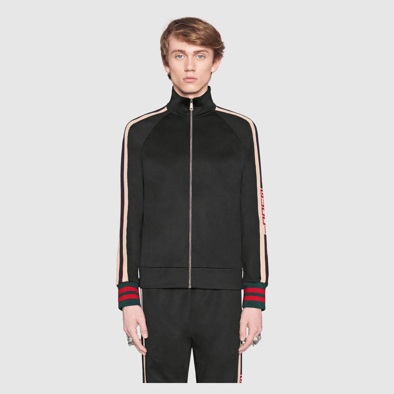 GUCCI TECHNICAL JERSEY JACKET,474634X5T391008