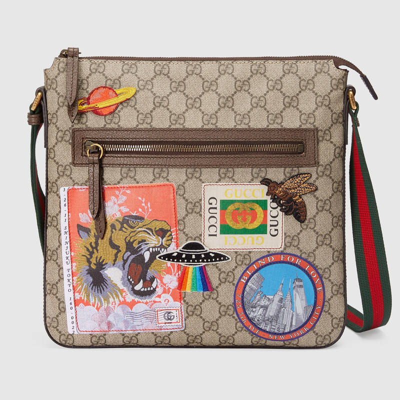 GUCCI Courrier Soft Gg Supreme Messenger, Beige | ModeSens