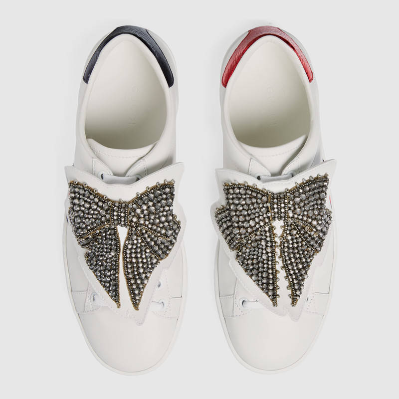 gucci bedazzled sneakers