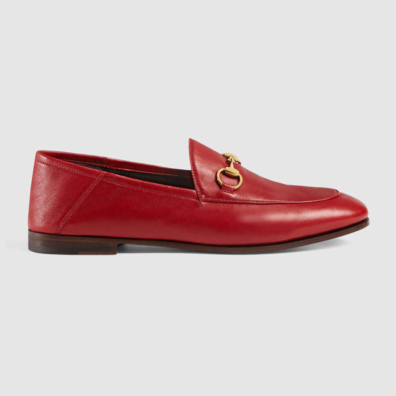 GUCCI Leather Horsebit loafer,414998DLC006433