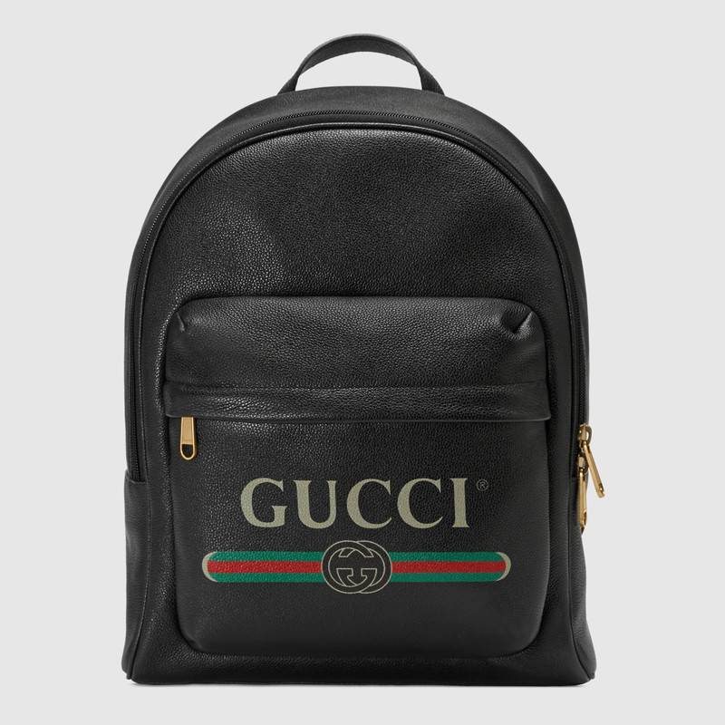 GUCCI Gucci Print leather backpack,5478340Y2BT8163