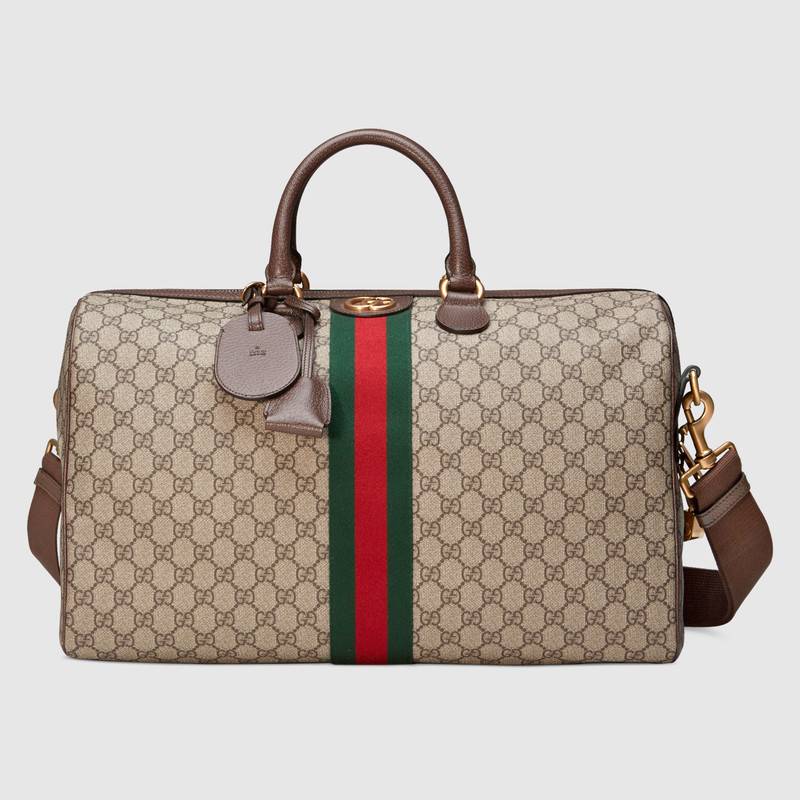 Gucci Savoy Medium Duffle Bag In Beige