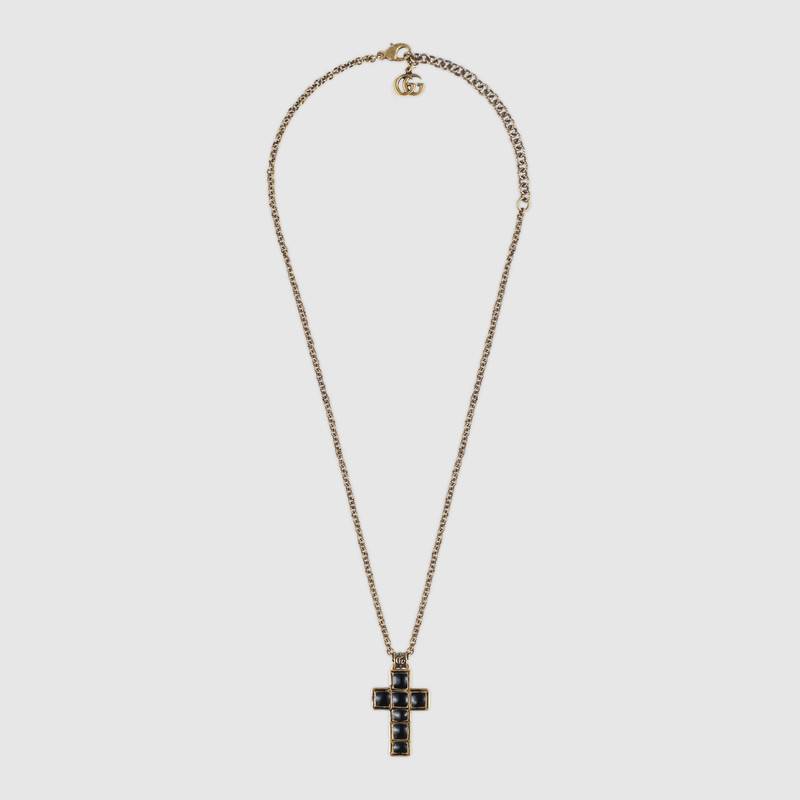 GUCCI Necklace with small cross,548789J16318029
