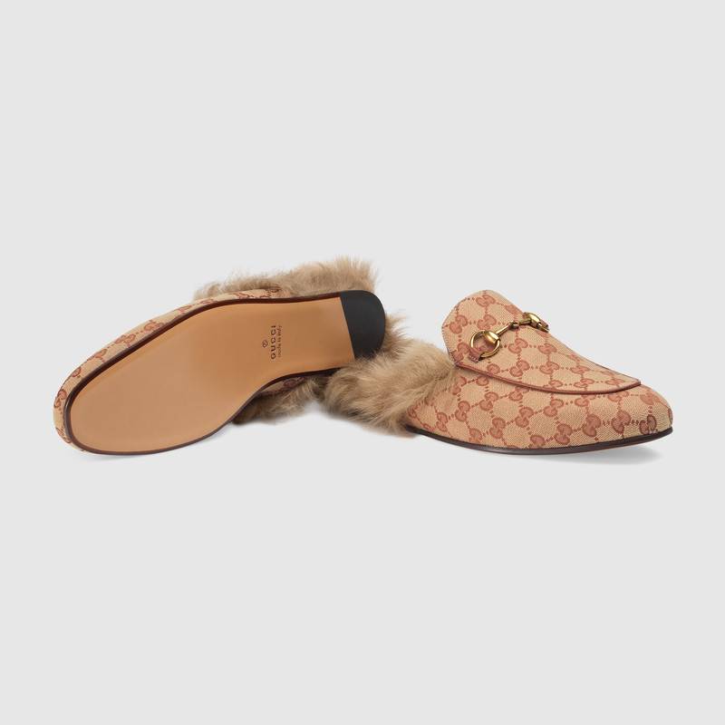 GUCCI PRINCETOWN GG CANVAS SLIPPER,4286199Y9J08377