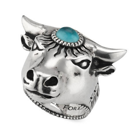 anger forest系列牛头戒指