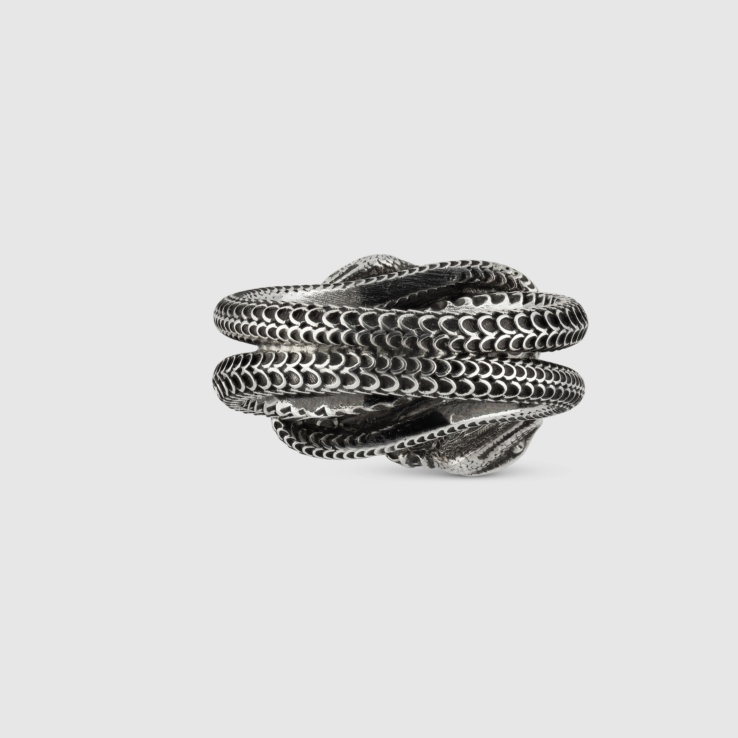 古驰花园系列灵蛇戒指_纯银 | gucci中国官网