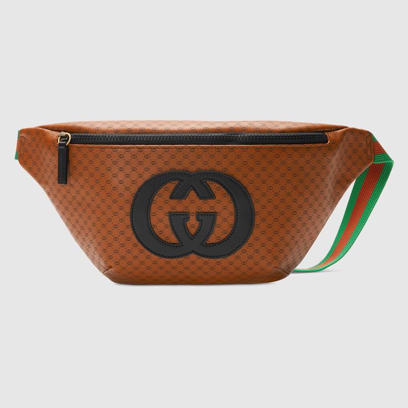 Gucci Dapper Dan Belt Bag In Brown 