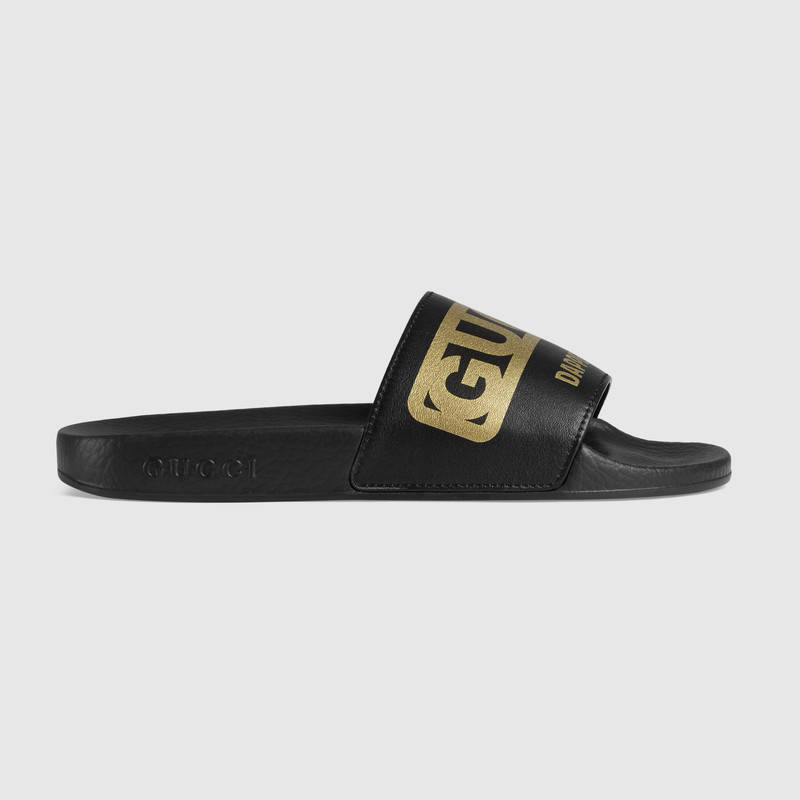 Gucci Women's -dapper Dan Slide Sandal In Black