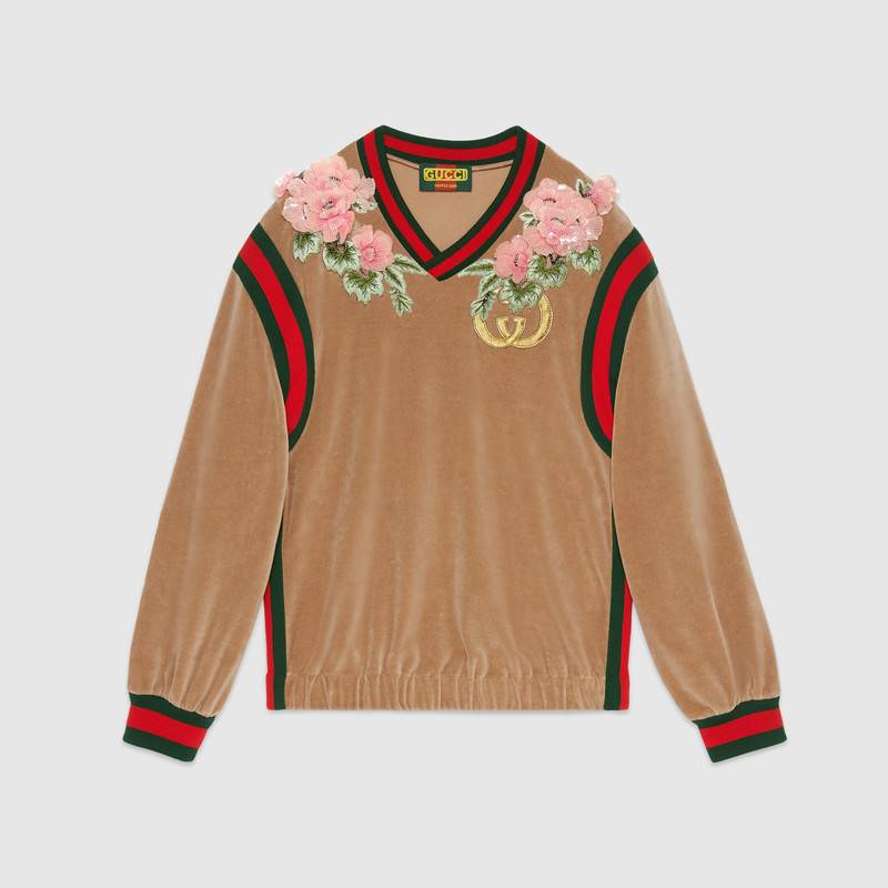 Gucci Dapper Dan Sweater In Metallic 
