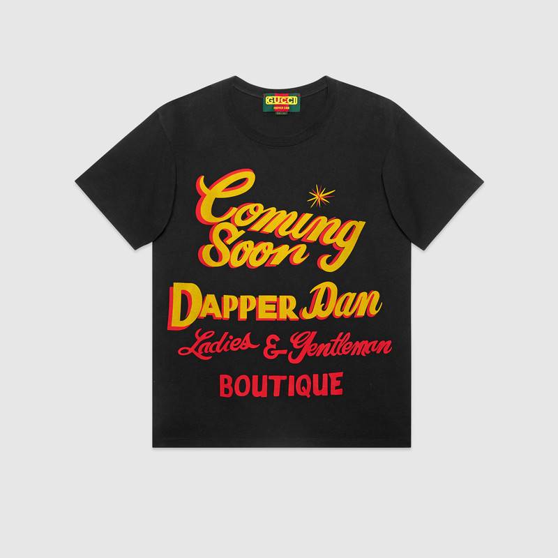 Gucci Oversize -dapper Dan T-shirt In Black Cotton