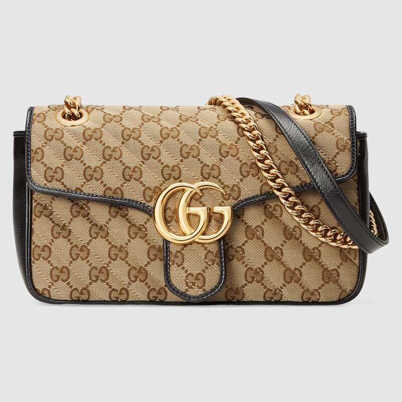 gucci gg canvas shoulder bag