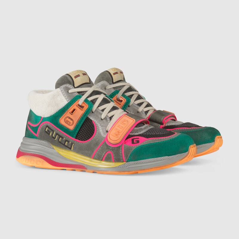 GUCCI MEN'S ULTRAPACE MID-TOP SNEAKER