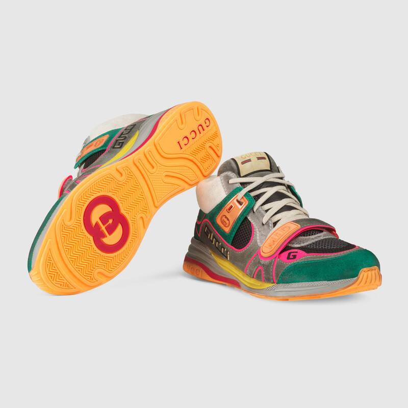 GUCCI MEN'S ULTRAPACE MID-TOP SNEAKER