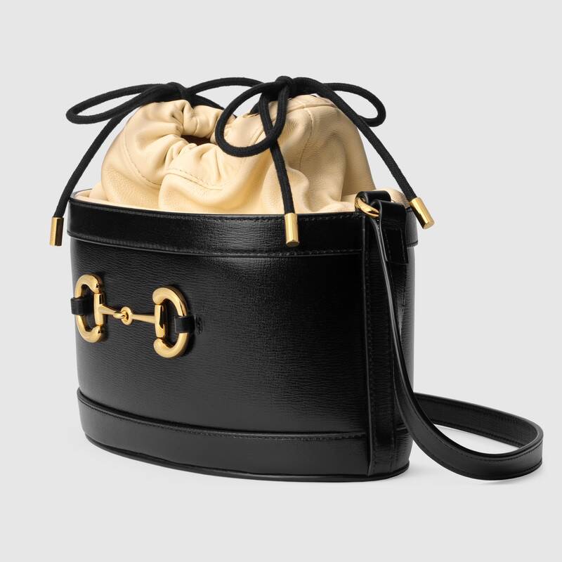 Gucci Black Leather Bucket Bag :: Keweenaw Bay Indian Community