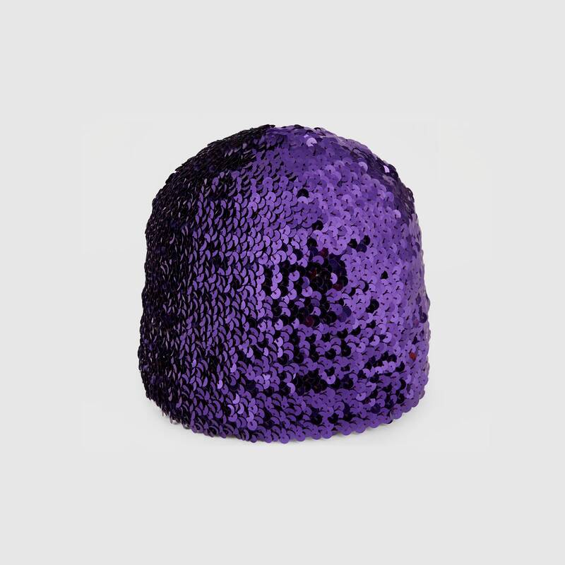 Gucci Sequin Hat In Purple