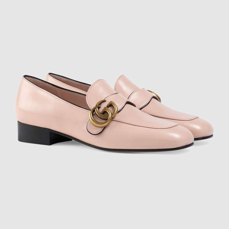 Gucci Marmont 25mm Leather Loafers