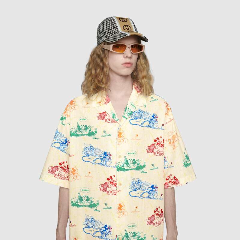 GUCCI DISNEY X GUCCI OVERSIZE BOWLING SHIRT