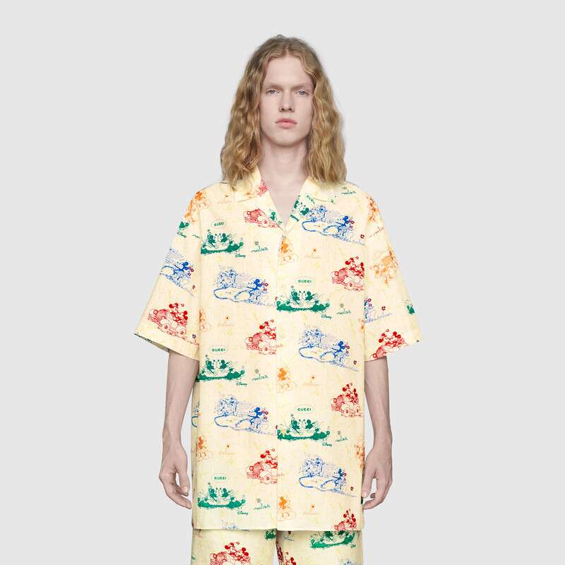 GUCCI DISNEY X GUCCI OVERSIZE BOWLING SHIRT