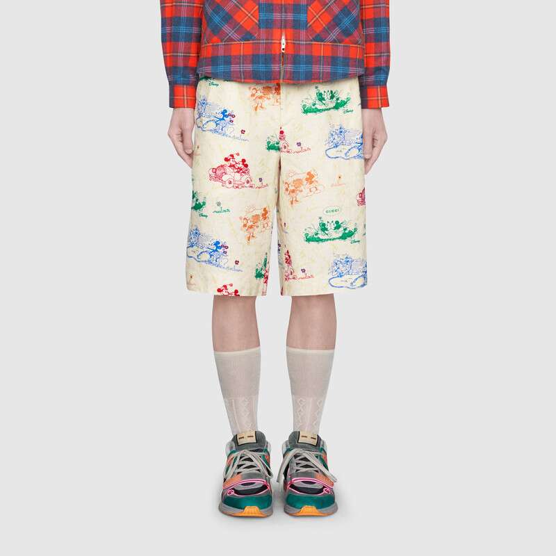 GUCCI DISNEY X GUCCI LINEN SHORTS