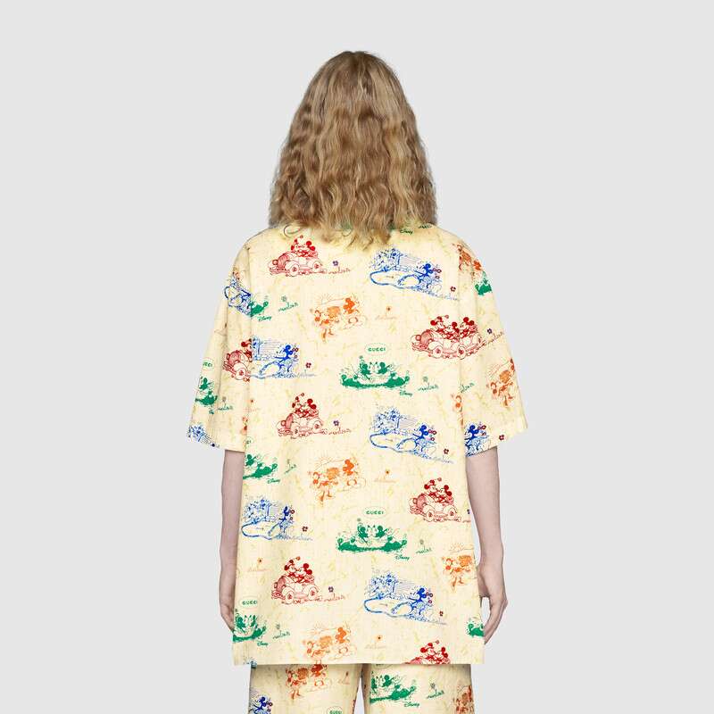 GUCCI DISNEY X GUCCI OVERSIZE BOWLING SHIRT