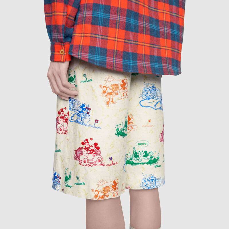 GUCCI DISNEY X GUCCI LINEN SHORTS