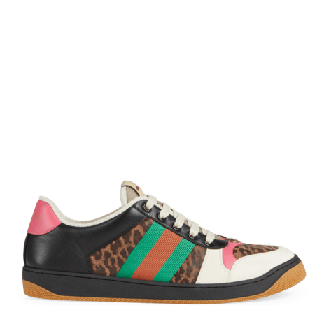 官网专享screener系列男士豹纹印花运动鞋