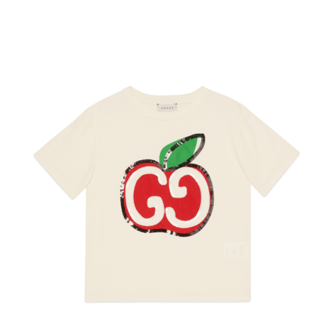 儿童gg苹果印花棉质t恤