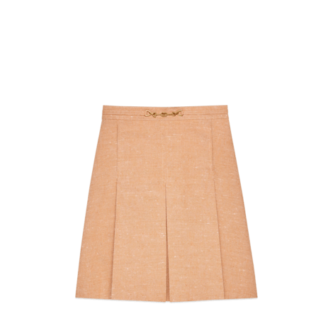 儿童饰马衔扣帆布半身裙