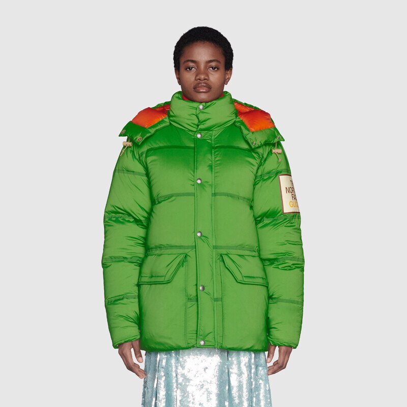 the north face x gucci联名系列羽绒夹克