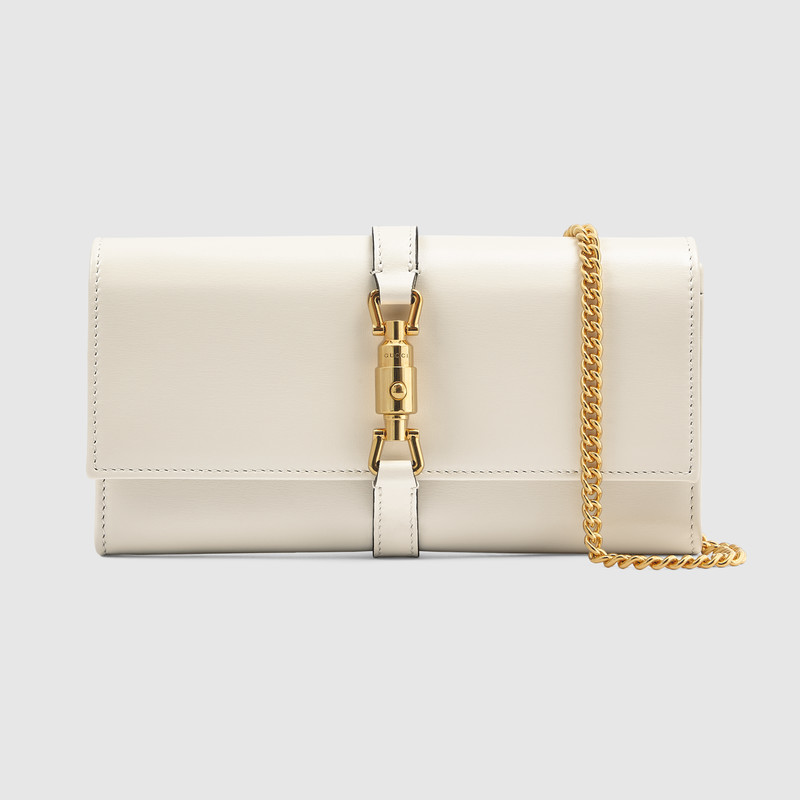 Gucci Jackie 1961 Chain Wallet In White | ModeSens