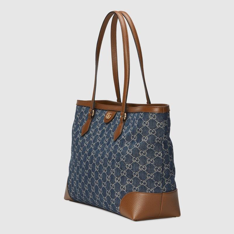 GG Denim系列Ophidia系列中号GG托特包