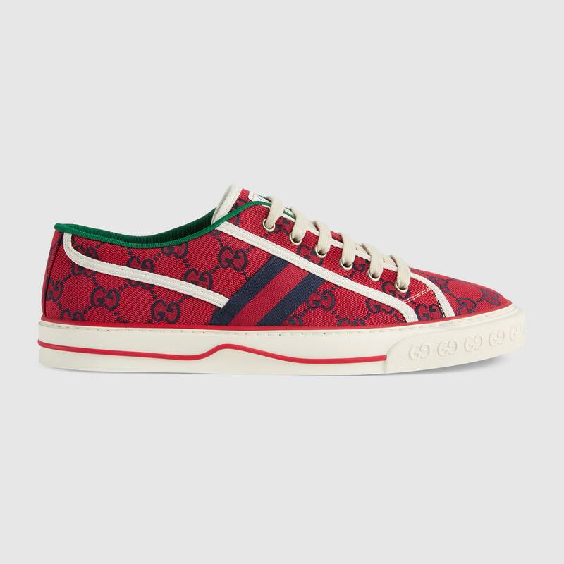 Click to view more detailed imagery on our partner's website Gucci 古驰520特别系列 Tennis 1977系列男士运动鞋 In Red