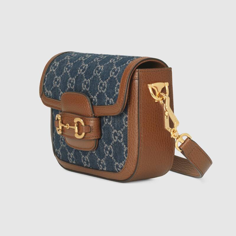 Gucci 马衔扣1955系列迷你手袋(配可拆卸双肩带)