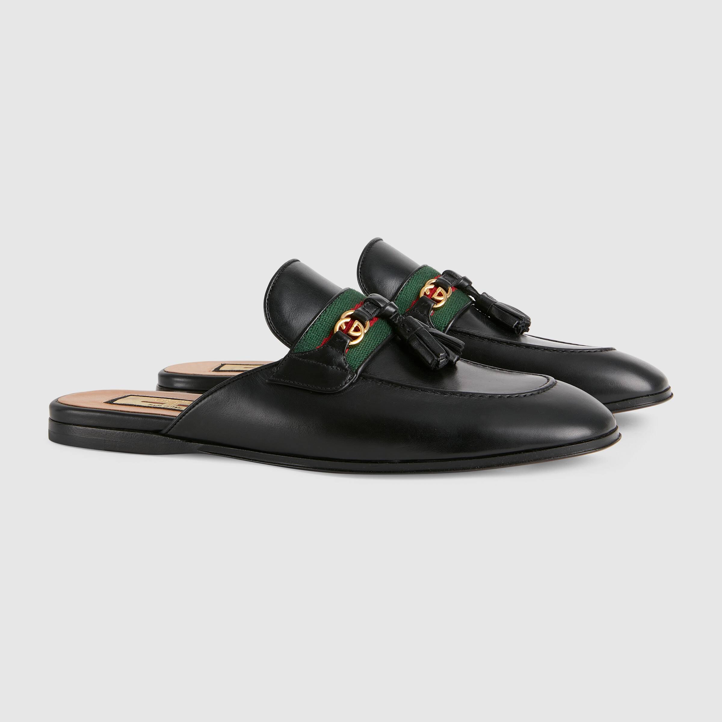 Gucci条纹橡胶拖鞋-古驰GUCCI中国官方网站