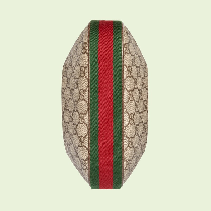 米色和乌木色supreme帆布gucci attache系列小号肩背包-古驰gucci中国