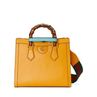 gucci diana竹节小号托特包